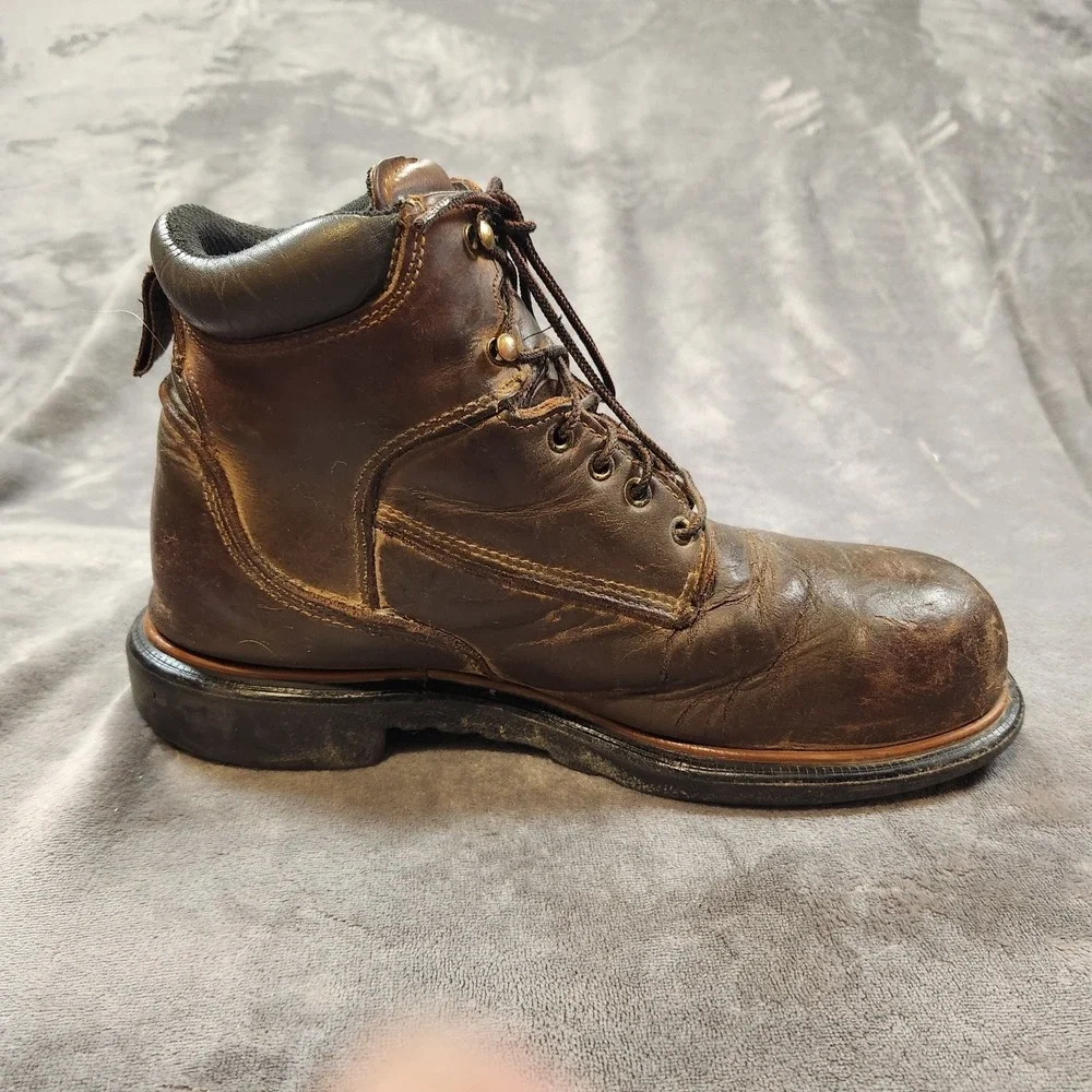 Red Wing Boots Mens 10 Brown Leather DynaForce 6-inch‎ Waterproof Safety Toe